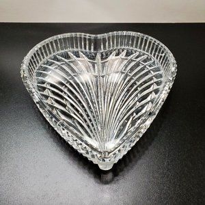Vintage Waterford Crystal Heart Shape Display Dish